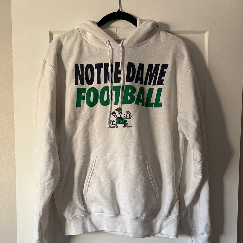 Notre Dame Football White Hoodie